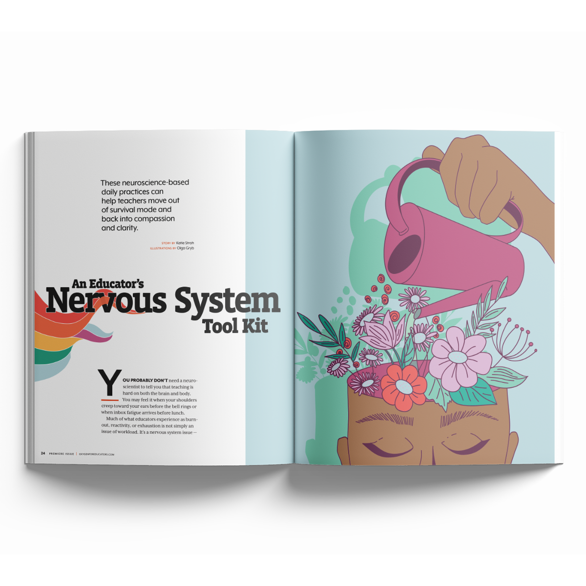 Oxygen for Educators Magazine Premiere Issue Cover